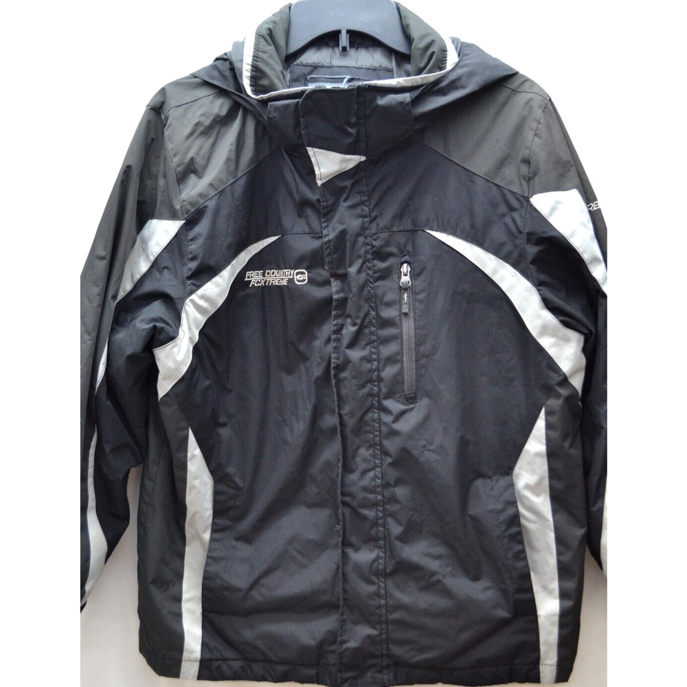 Free Country FCXTREME Extreme Performance Series Black Gray Jacket Large